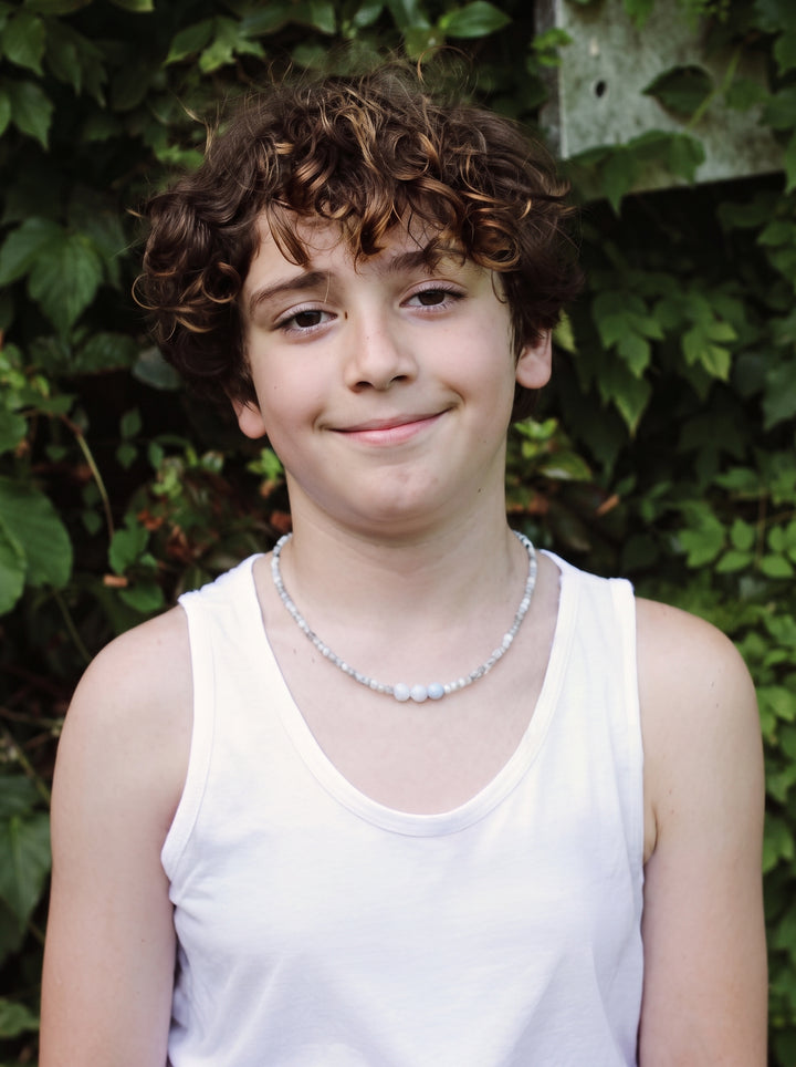 Kids Aquamarine Stone Necklace