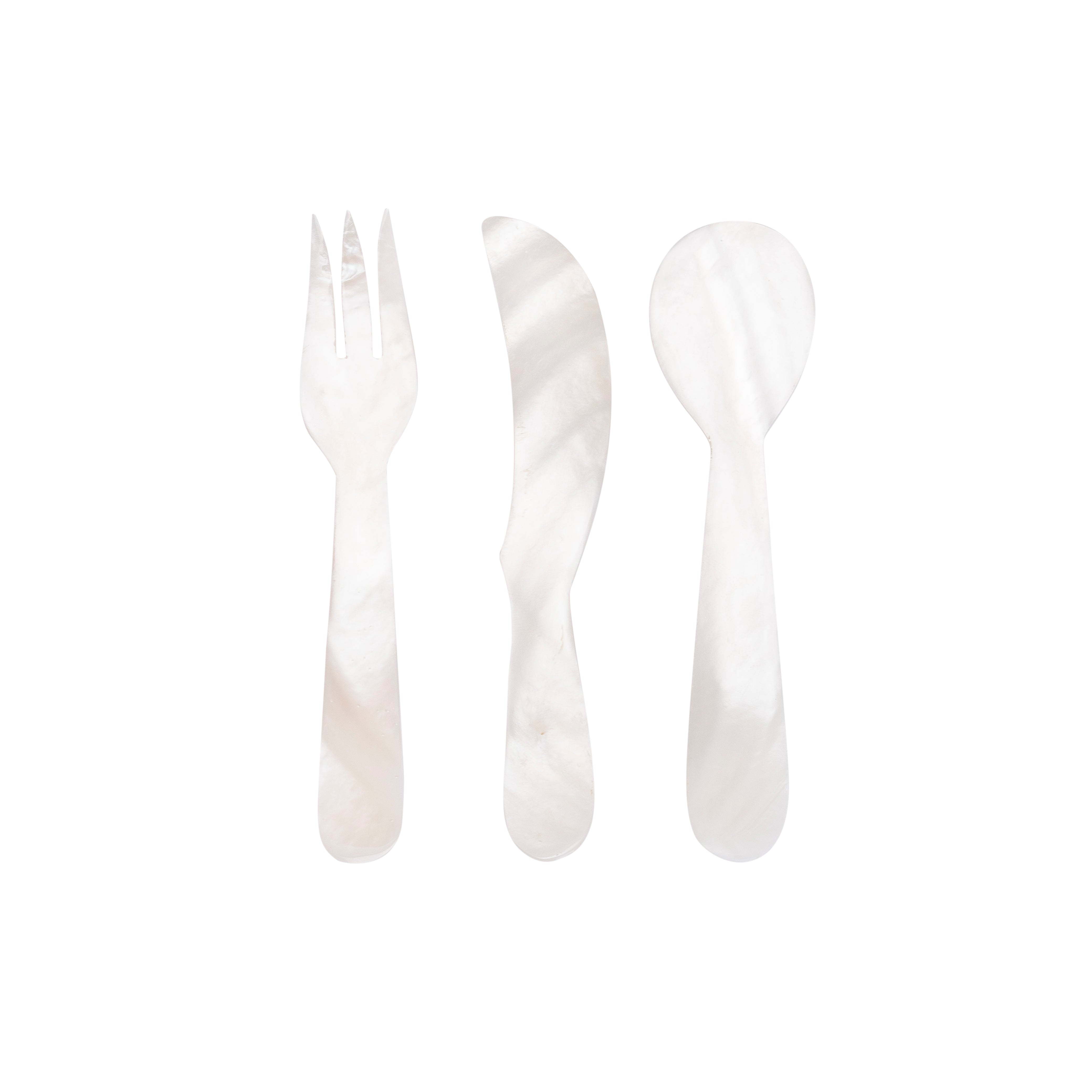 A set of flatware from mother of pearl