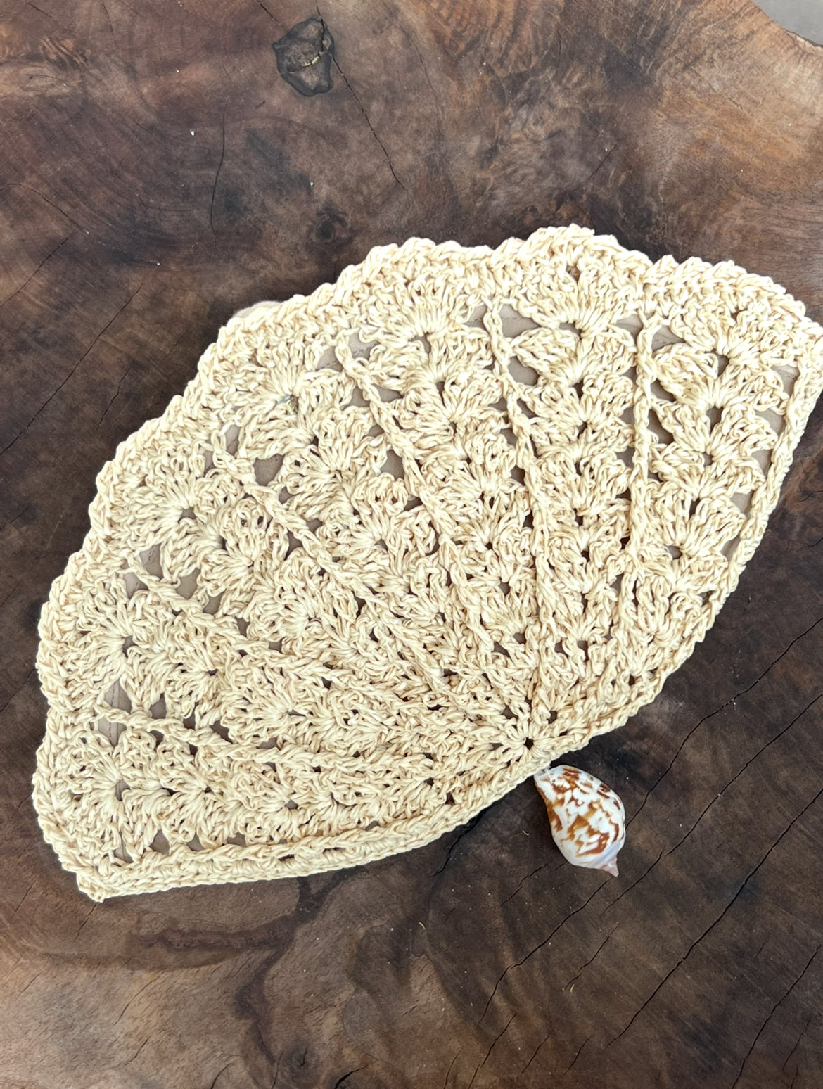 Raffia Shell Clutch